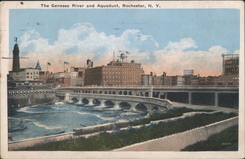 Genesee River and Aqueduct, Rochester New York