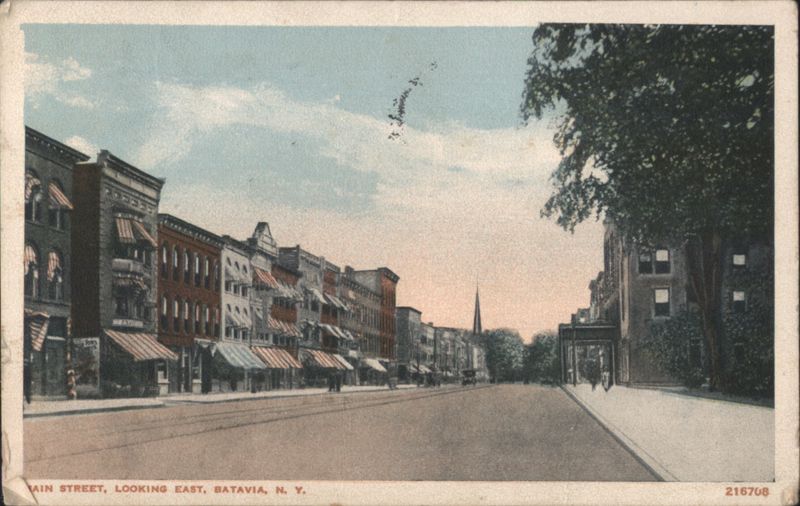 Main Street Looking East, Batavia, NY New York