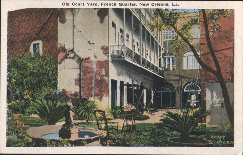 Old Court Yard, French Quarter, New Orleans Louisiana