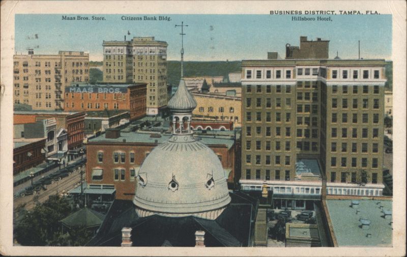 Tampa, FL Business District: Maas Bros. Store, Citizens Bank Florida