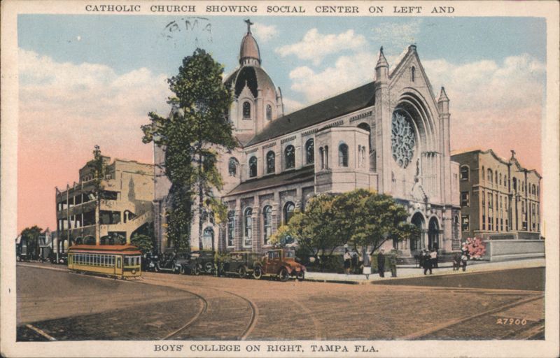 Catholic Church, Social Center, Boys' College, Tampa FL Florida