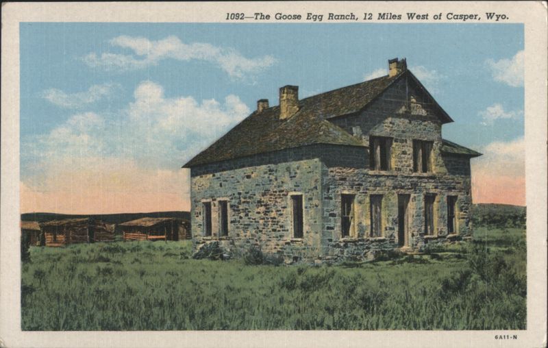 Goose Egg Ranch Stone House, 12 Miles West of Casper, WY Wyoming