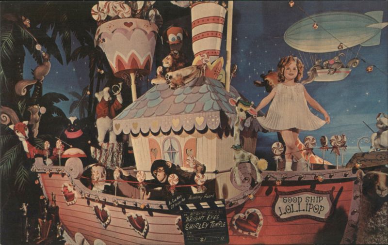 Shirley Temple on Good Ship Lollipop, Movieland Wax Museum Buena Park California