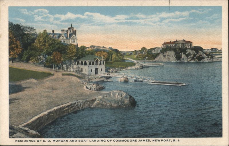 E. D. Morgan Residence & Commodore James Boat Landing Newport Rhode Island