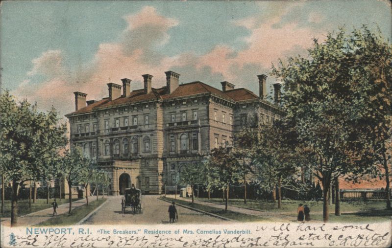 The Breakers, Residence of Mrs. Cornelius Vanderbilt Newport Rhode Island