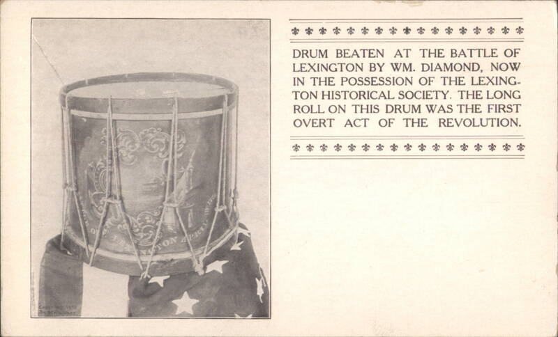 Drum from Battle of Lexington, Wm. Diamond, Lexington Historical Society
