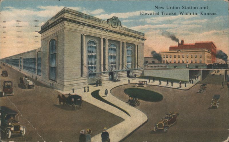 New Union Station and Elevated Tracks, Wichita, KS Kansas