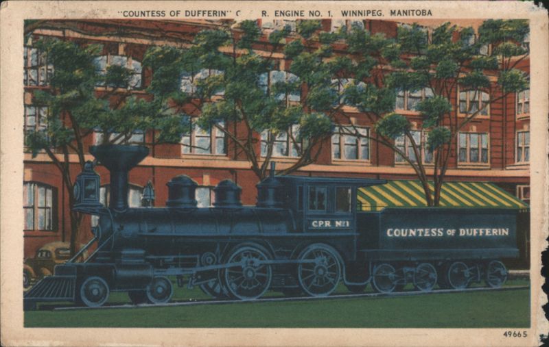 COUNTESS OF DUFFERIN C.P.R. ENGINE NO. 1, Winnipeg Canada
