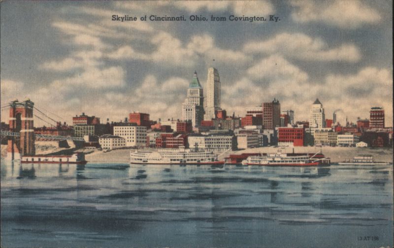 Cincinnati, Ohio Skyline from Covington, Kentucky