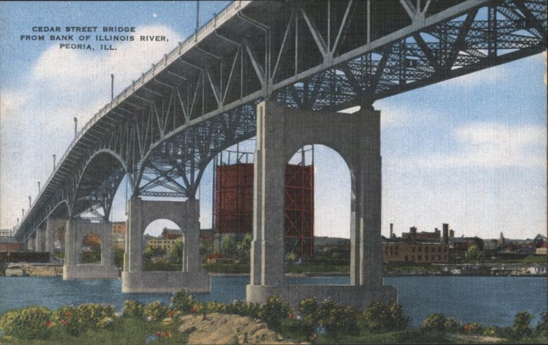 Cedar Street Bridge, Illinois River Peoria