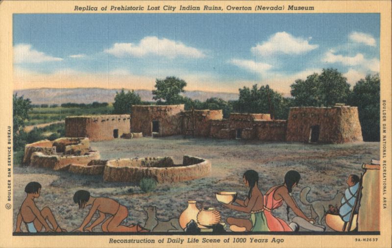 Replica of Prehistoric Lost City Indian Ruins, Overton, NV Museum Nevada