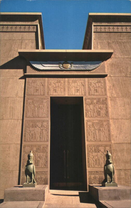 Rosicrucian Administration Building Egyptian Temple Facade San Jose California