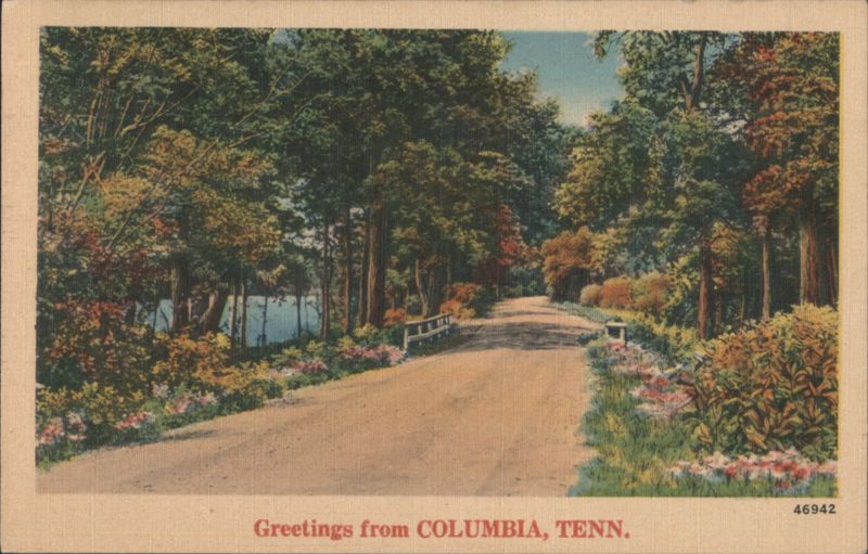 Winding Road, Wooded Park, Lake, Flowers - Columbia, TN Tennessee