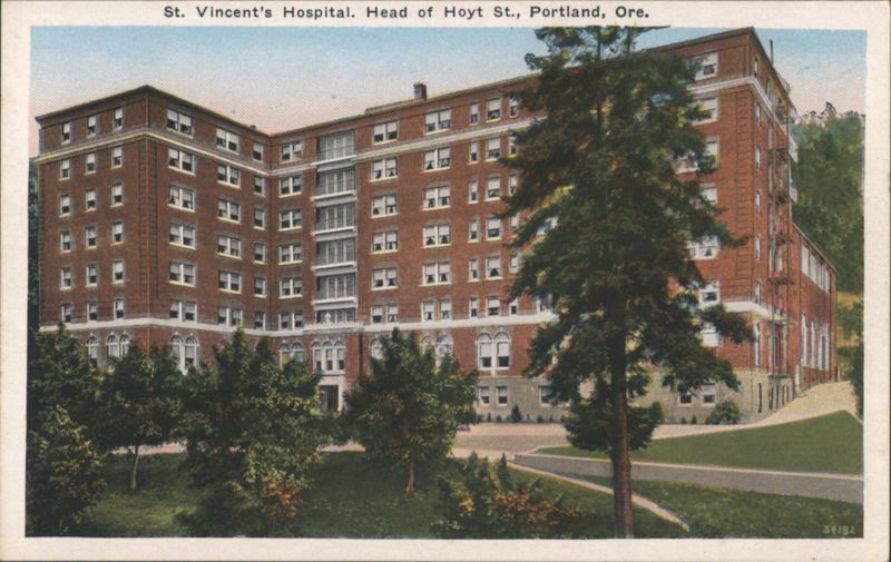 St. Vincent's Hospital, Head of Hoyt St., Portland, OR Oregon