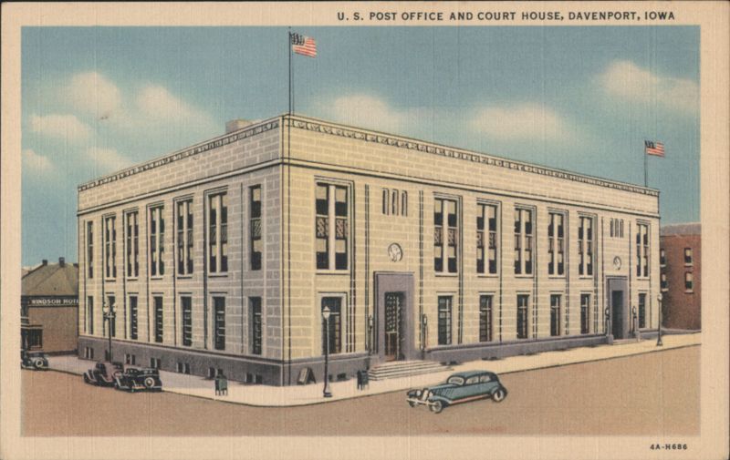 U. S. Post Office and Court House, Davenport, IA Iowa