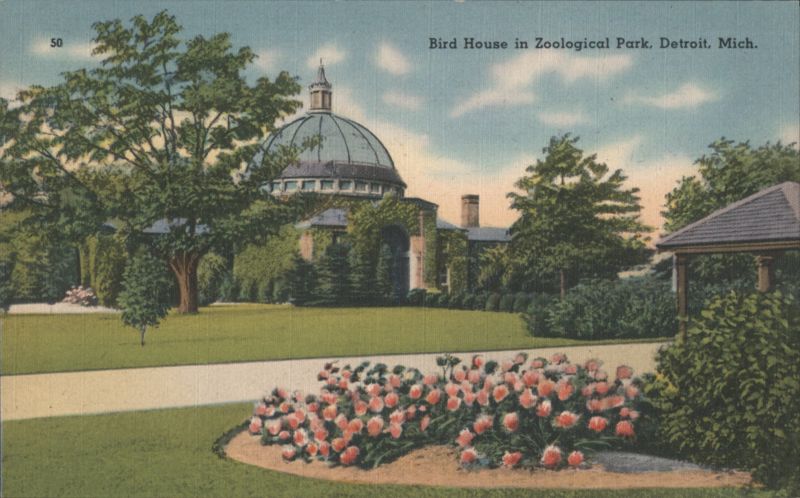 Bird House, Zoological Park, Detroit, Mich. Michigan
