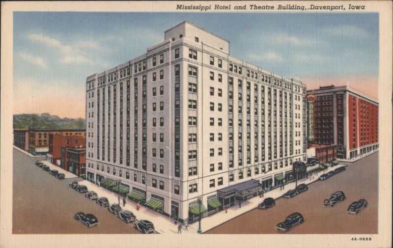 Mississippi Hotel and Theatre Building, Davenport Iowa
