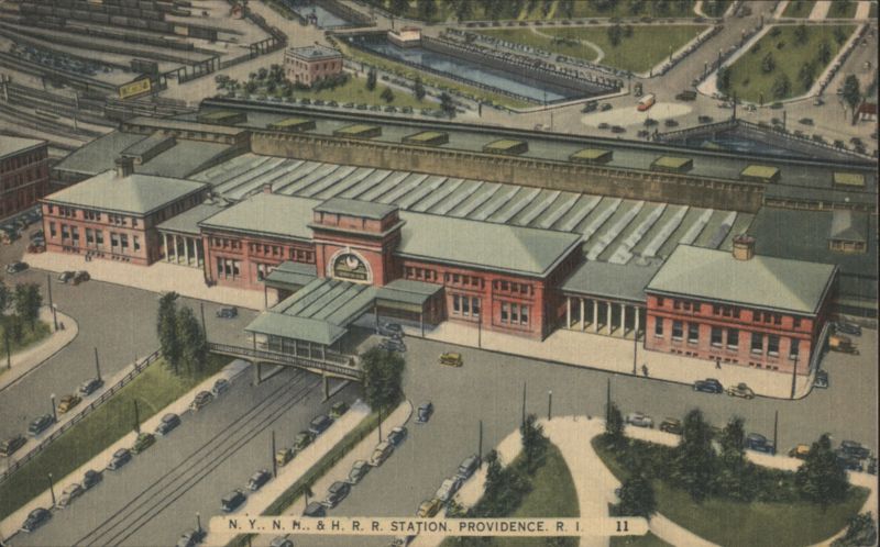 N. Y., N. H. & H. R. R. Station, Aerial View Providence Rhode Island