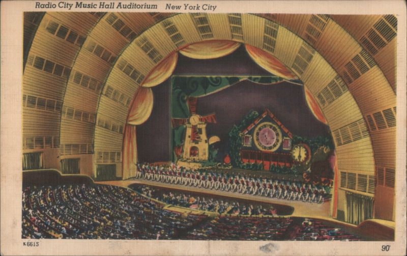 Radio City Music Hall Auditorium Stage Show New York City