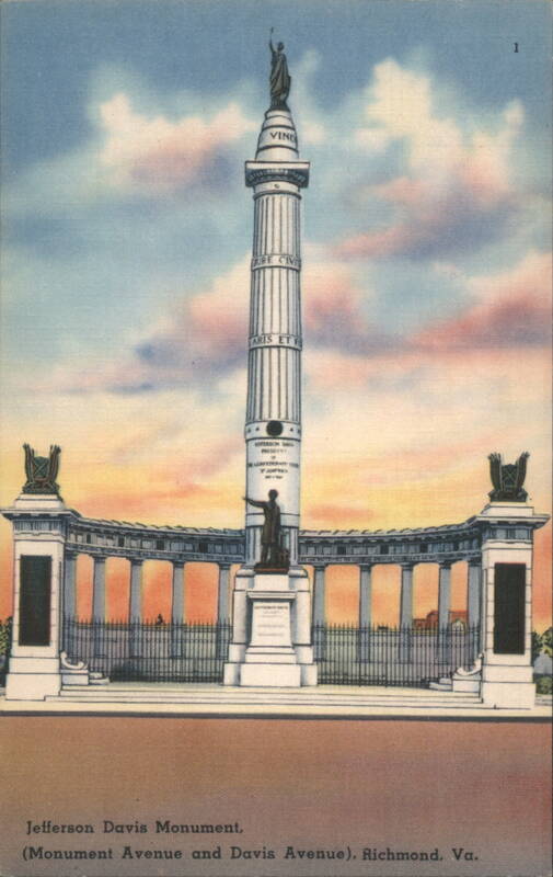 Jefferson Davis Monument, Monument Avenue, Richmond, VA Virginia