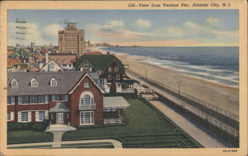 View from Ventnor Pier, Atlantic City, NJ New Jersey