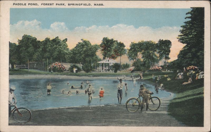 Paddle Pond, Forest Park, Springfield, MA Massachusetts