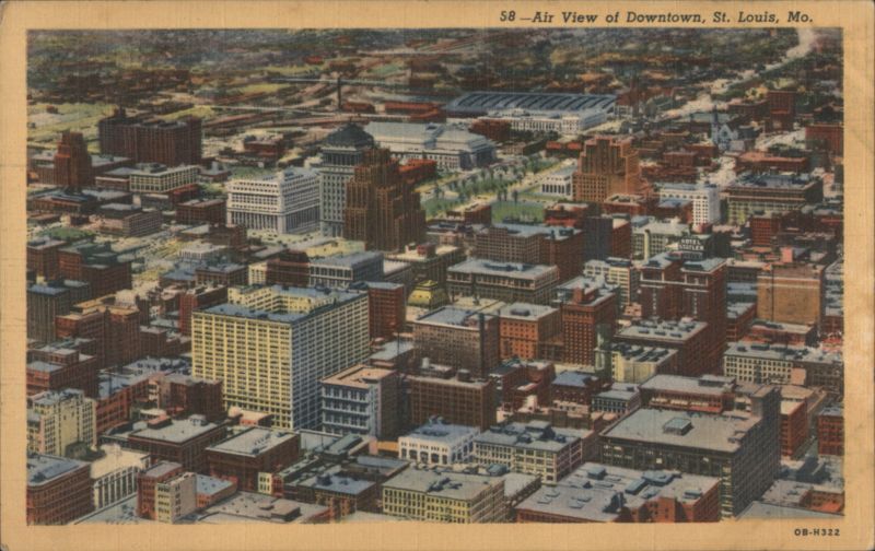Air View of Downtown St. Louis Missouri
