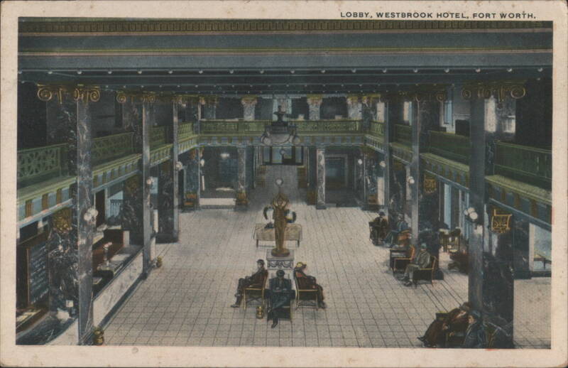 Lobby, Westbrook Hotel, Fort Worth Texas