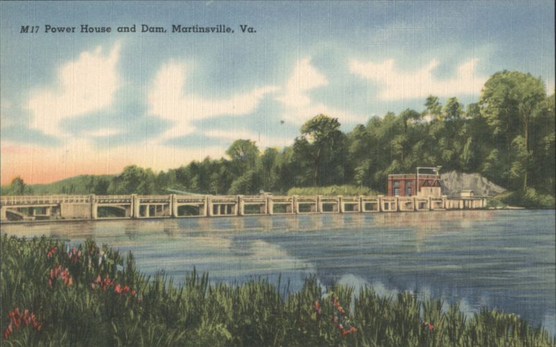Power House and Dam, Martinsville, VA Virginia