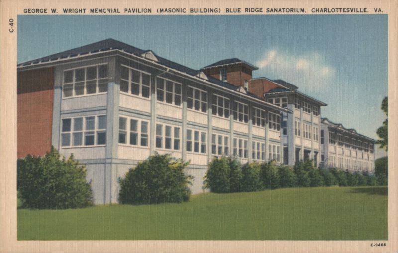 George W. Wright Memorial Pavilion (Masonic), Blue Ridge Sanatorium Charlottesville Virginia