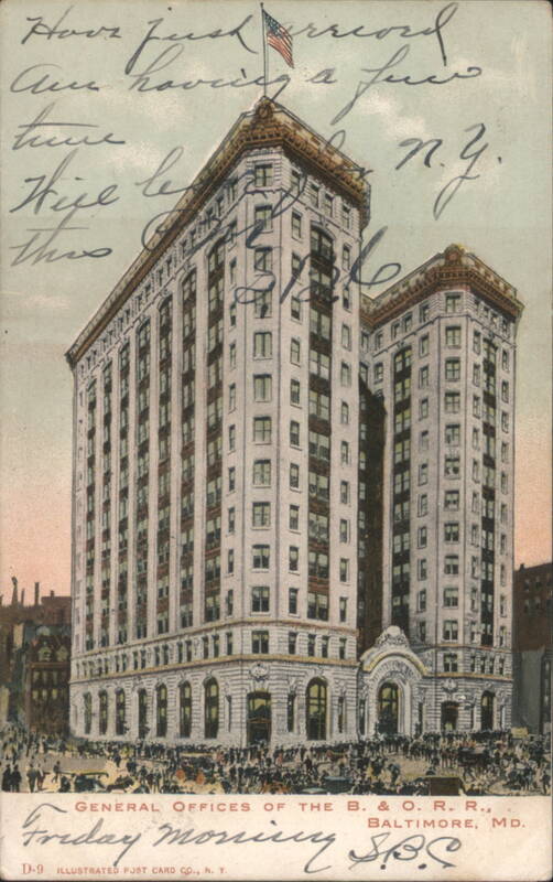 General Offices of B. & O. R. R., Baltimore, MD Maryland