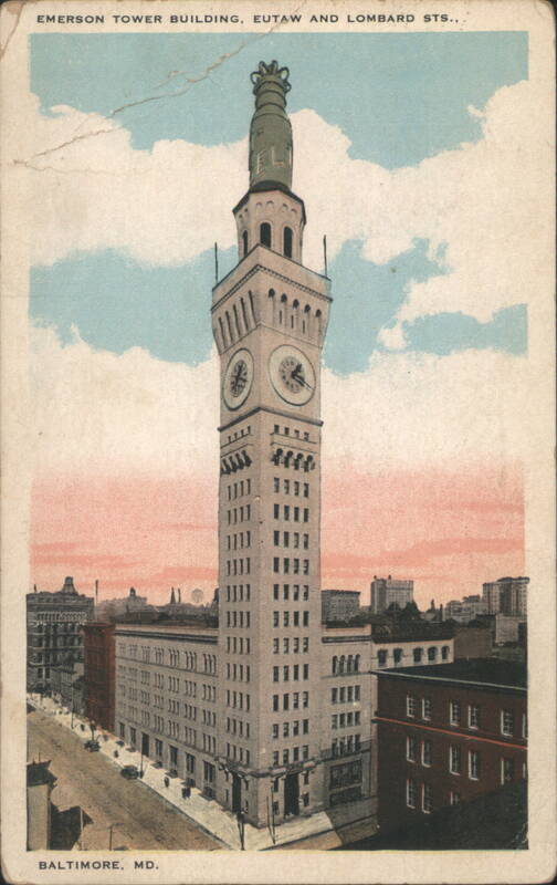 Emerson Tower Building, Eutaw and Lombard Sts. Baltimore Maryland