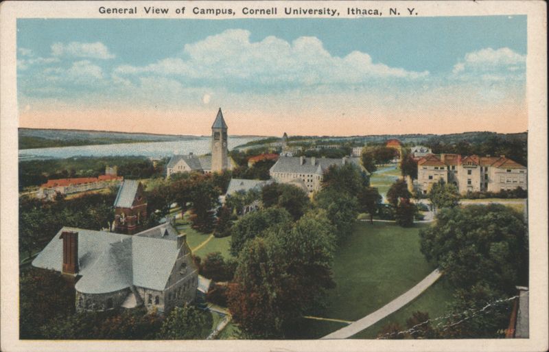 General View of Campus, Cornell University Ithaca New York