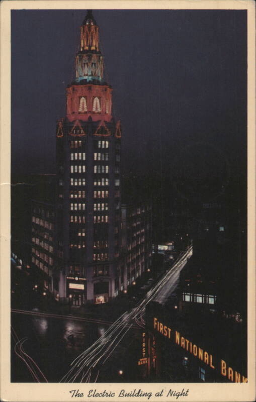 The Electric Building at Night, Buffalo, NY New York