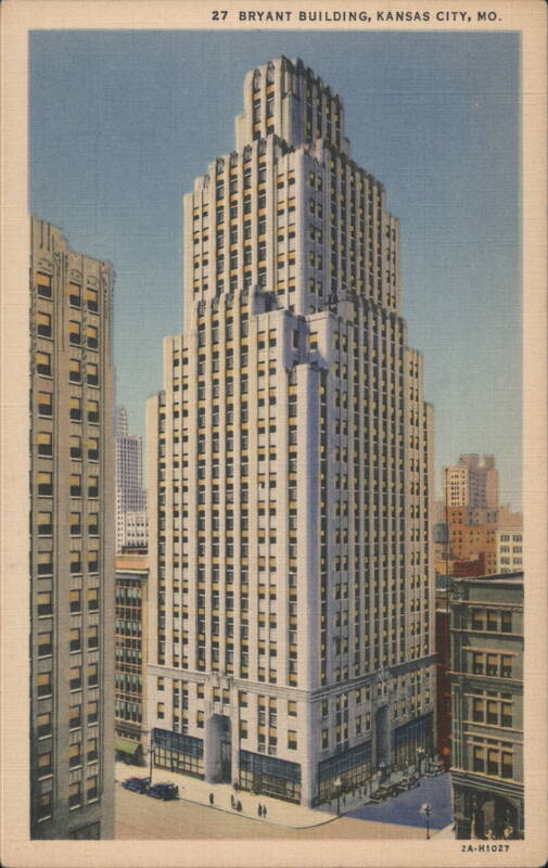 Bryant Building, 26 Story Modernistic Tower Kansas City Missouri