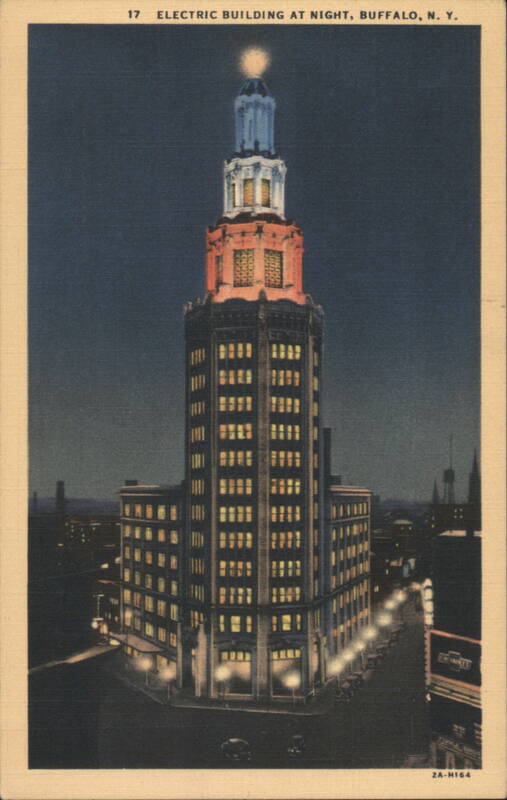 Electric Building at Night, Buffalo, NY New York