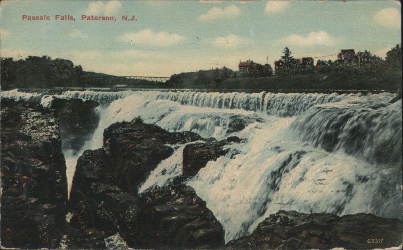 Passaic Falls, Paterson, N.J. New Jersey