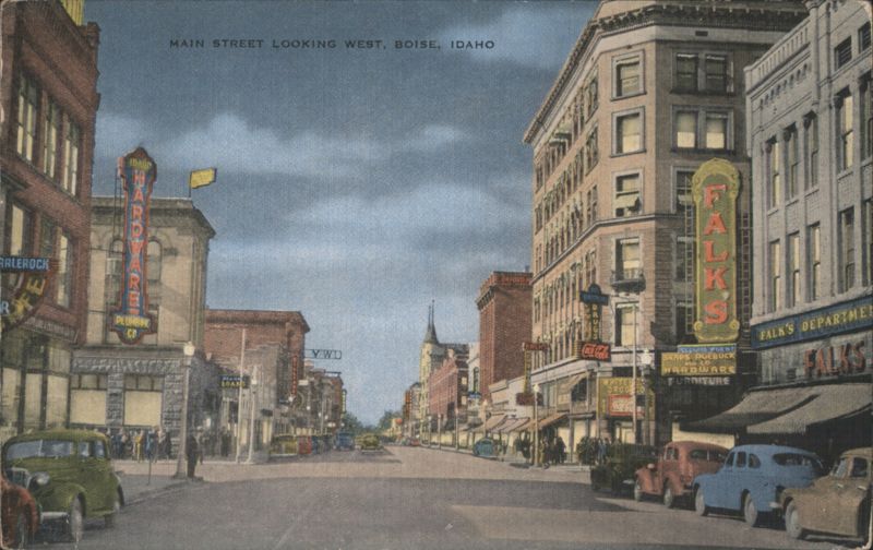 Main Street Looking West, Boise, Idaho