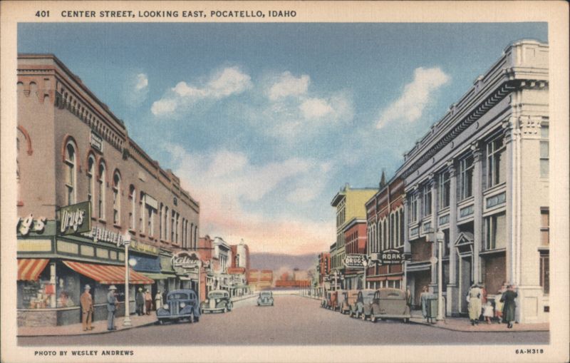 Center Street, Looking East, Pocatello Idaho Wesley Andrews
