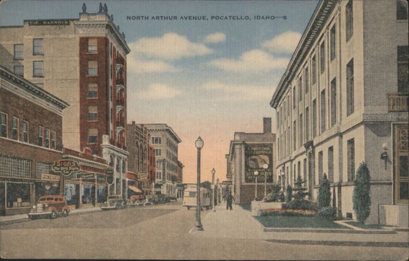 North Arthur Avenue Street Scene, Pocatello, ID Idaho