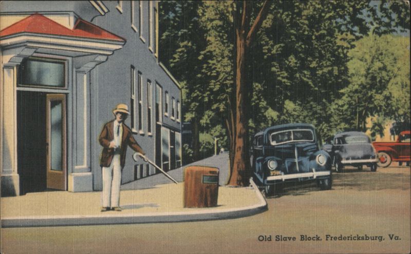 Old Slave Block, Fredericksburg, VA - Corner Commerce & Charles Sts. Virginia