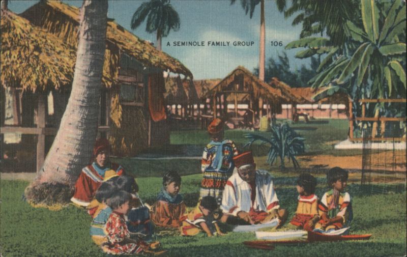 A Seminole Family Group Native Americana
