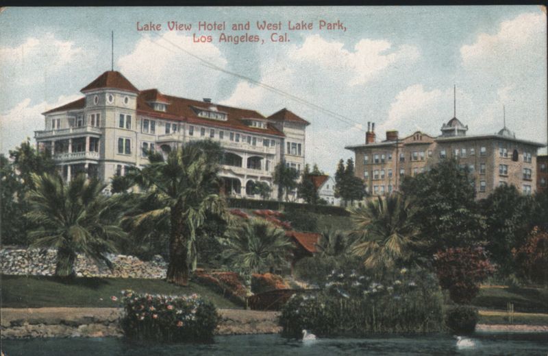 Lake View Hotel and West Lake Park Los Angeles California