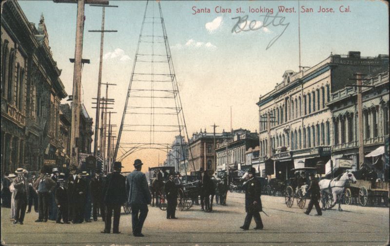 Santa Clara St. looking West, San Jose, CA California
