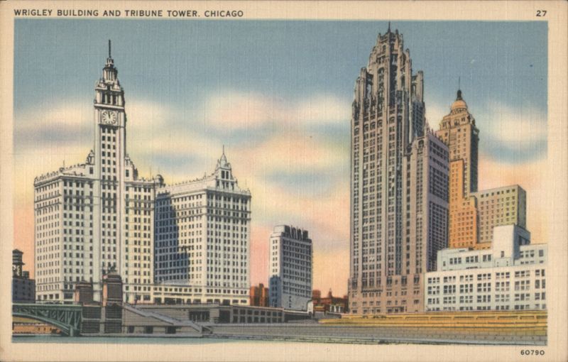 Wrigley Building and Tribune Tower Chicago Illinois