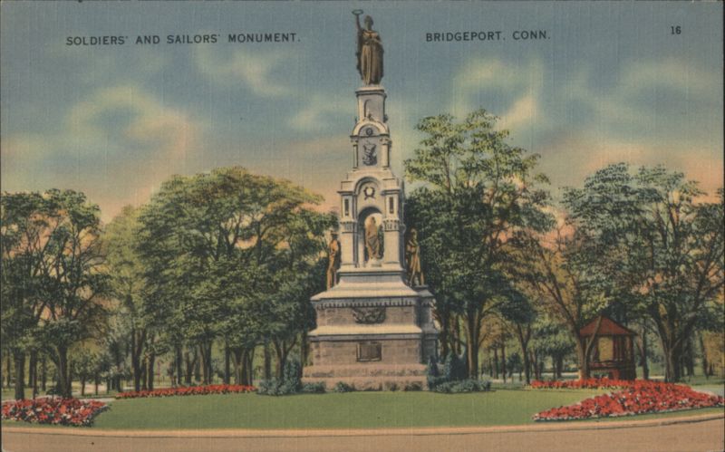 Soldiers' and Sailors' Monument, Bridgeport, CT Connecticut