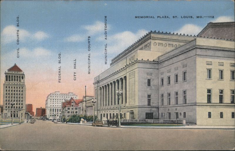 Memorial Plaza, St. Louis Civic Center Buildings Missouri