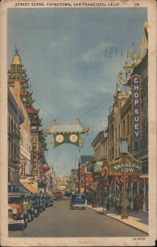 Chinatown Street Scene, San Francisco California