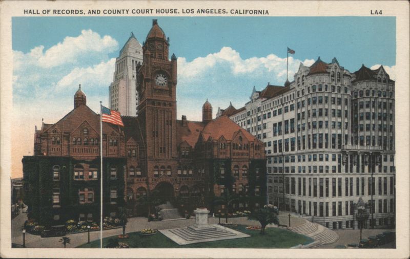 Hall of Records & County Court House, Los Angeles California