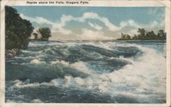 Rapids above the Falls, Niagara Falls Postcard